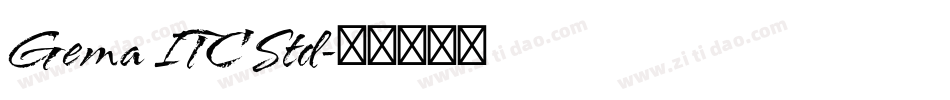 Gema ITC Std字体转换